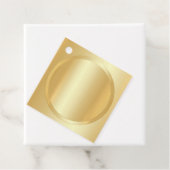 Gold look elegant blanco Sjabloon Voeg Jouw tekst  Bedankjes Labels (In situ)