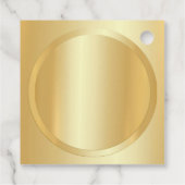 Gold look elegant blanco Sjabloon Voeg Jouw tekst  Bedankjes Labels (Achterkant)