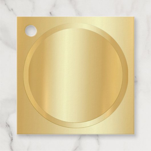 Gold look elegant blanco Sjabloon Voeg Jouw tekst  Bedankjes Labels (Voorkant)