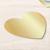 Gold Look Elegant Blank Modern Trendy Sjabloon Kartonnen Onderzetters (Gekanteld)