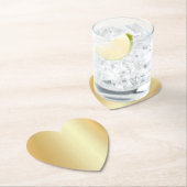 Gold Look Elegant Blank Modern Trendy Sjabloon Kartonnen Onderzetters (Insitu)