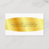 Gold look elegant, eenvoudig op maat gemaakt visitekaartje (Achterkant)