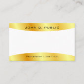 Gold look elegant, eenvoudig op maat gemaakt visitekaartje (Voorkant)