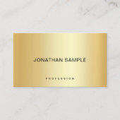 Gold look elegant eenvoudige Sjabloon Modern Trend Visitekaartje (Voorkant)