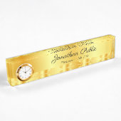 Gold Look Elegant Handschrift Script Naam Sjabloon Naambordje