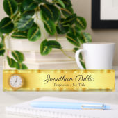 Gold Look Elegant Handschrift Script Naam Sjabloon Naambordje