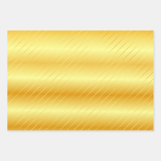 Gold look Elegant Modern Glamor Trendy Sjabloon Inpakpapier Vel (Voorkant 2)