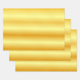 Gold look Elegant Modern Glamor Trendy Sjabloon Inpakpapier Vel