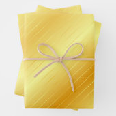 Gold look Elegant Modern Glossy Sjabloon Golden Inpakpapier Vel (In situ)