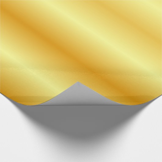 Gold look Elegant Modern Golden Gift Glossy Cadeaupapier (Hoek)