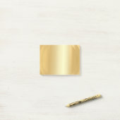 Gold look elegant moderne, lege Sjabloon Post-it® Notes (Op bureau)