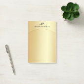 Gold look Elegant Moderne Monogrammen Sjabloon Post-it® Notes (Kantoor)