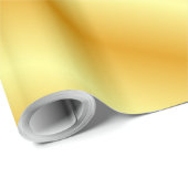 Gold look elegant moderne Sjabloon Trendy Gift Cadeaupapier (Rol Hoek)
