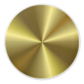 Gold look Metallic Elegant Custom Sjabloon Keramische Knop (Voorkant)