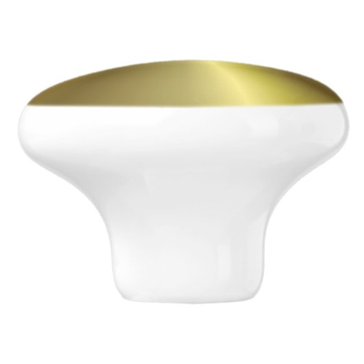 Gold look Metallic Elegant Custom Sjabloon Keramische Knop (Zijkant)