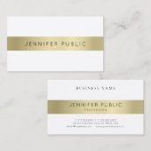 Gold look minimaliseert de moderne, professionele  visitekaartje (Voorkant / Achterkant)