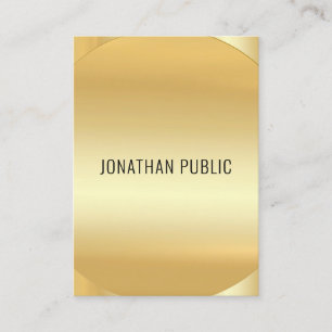 Gold look Modern Elegant Luxury Sjabloon - Aangepa Visitekaartje