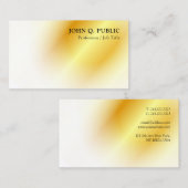 Gold look Modern Elegant Minimalist Sjabloon Visitekaartje (Voorkant / Achterkant)