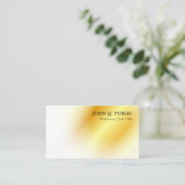 Gold look Modern Elegant Minimalist Sjabloon Visitekaartje (Staand voorkant)