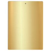 Gold look Modern Monogramed Sjabloon Elegant Klembord (Achterkant)