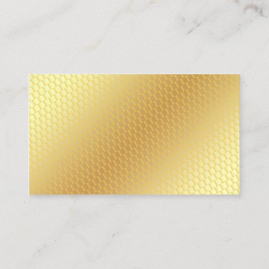 Gold look Modern Professional Elegant Sjabloon Visitekaartje (Achterkant)