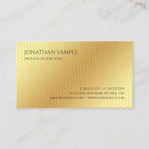 Gold look Modern Professional Elegant Sjabloon Visitekaartje