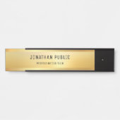 Gold look Modern Sophisticated Trendy Sjabloon Deurbordje (Voorkant)