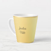 Gold Look Modern Typografie Script Sjabloon Cool Latte Mok (Linkerhoek)