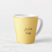 Gold Look Modern Typografie Script Sjabloon Cool Latte Mok (Rechterhoek)