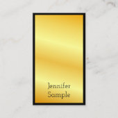 Gold look Moderne, elegante professionele Sjabloon Visitekaartje (Voorkant)