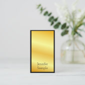 Gold look Moderne, elegante professionele Sjabloon Visitekaartje (Staand voorkant)