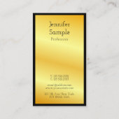Gold look Moderne, elegante professionele Sjabloon Visitekaartje (Achterkant)