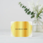Gold look Professional Moderne, elegante Sjabloon Visitekaartje (Staand voorkant)