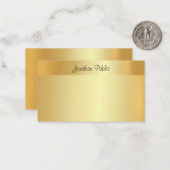 Gold Look Sjabloon Calligrafie Script Naam Elegant (Voorkant / Achterkant in situ)