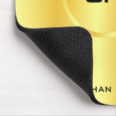 Gold look Sjabloon Modern elegant monogram Muismat (Hoek)