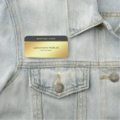 Gold look Sjabloon Modern Trendy Glamoureuze Naamplaatje (In situ)