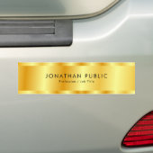 Gold look Sjabloon Moderne glamoureus elegant Bumpersticker (Op auto)