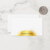 Gold look Sjabloon Monogram Elegant Simple (Voorkant / Achterkant in situ)
