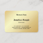 Gold look Sjabloon Oude tekst Glamoureus - Aangepa Visitekaartje (Achterkant)