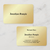 Gold look Sjabloon Oude tekst Glamoureus - Aangepa Visitekaartje (Voorkant / Achterkant)