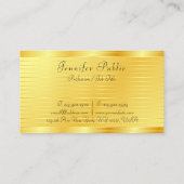 Gold look Sjabloon Professional Modern elegant Visitekaartje (Achterkant)