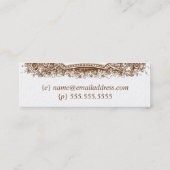 Gold look Skinny Card #2 Mini Visitekaartje (Achterkant)