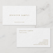 Gold Look Text Premium Ultra Dikke Luxe Elite Visitekaartje (Voorkant / Achterkant)