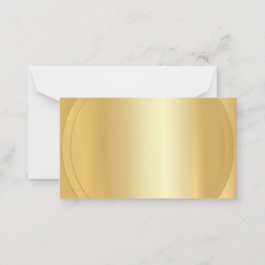 Gold look Trendy Modern Elegant Blank Sjabloon (Voorkant)