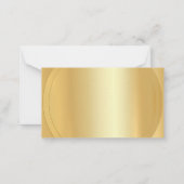 Gold look Trendy Modern Elegant Blank Sjabloon (Achterkant)