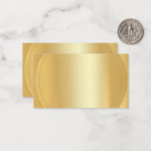 Gold look Trendy Modern Elegant Blank Sjabloon (Voorkant / Achterkant in situ)