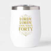 Gold Lordy Lordy Look Who’s 40 Birthday (Voorkant)