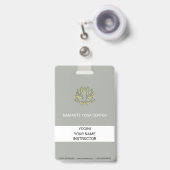 Gold Lotus Badge (Voorzijde met uittrekbare clip)