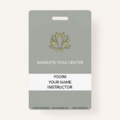 Gold Lotus Badge (Voorkant)