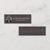 Gold Lotus Chakra's Energy Healer en Yoga Mini Visitekaartje (Voorkant / Achterkant)